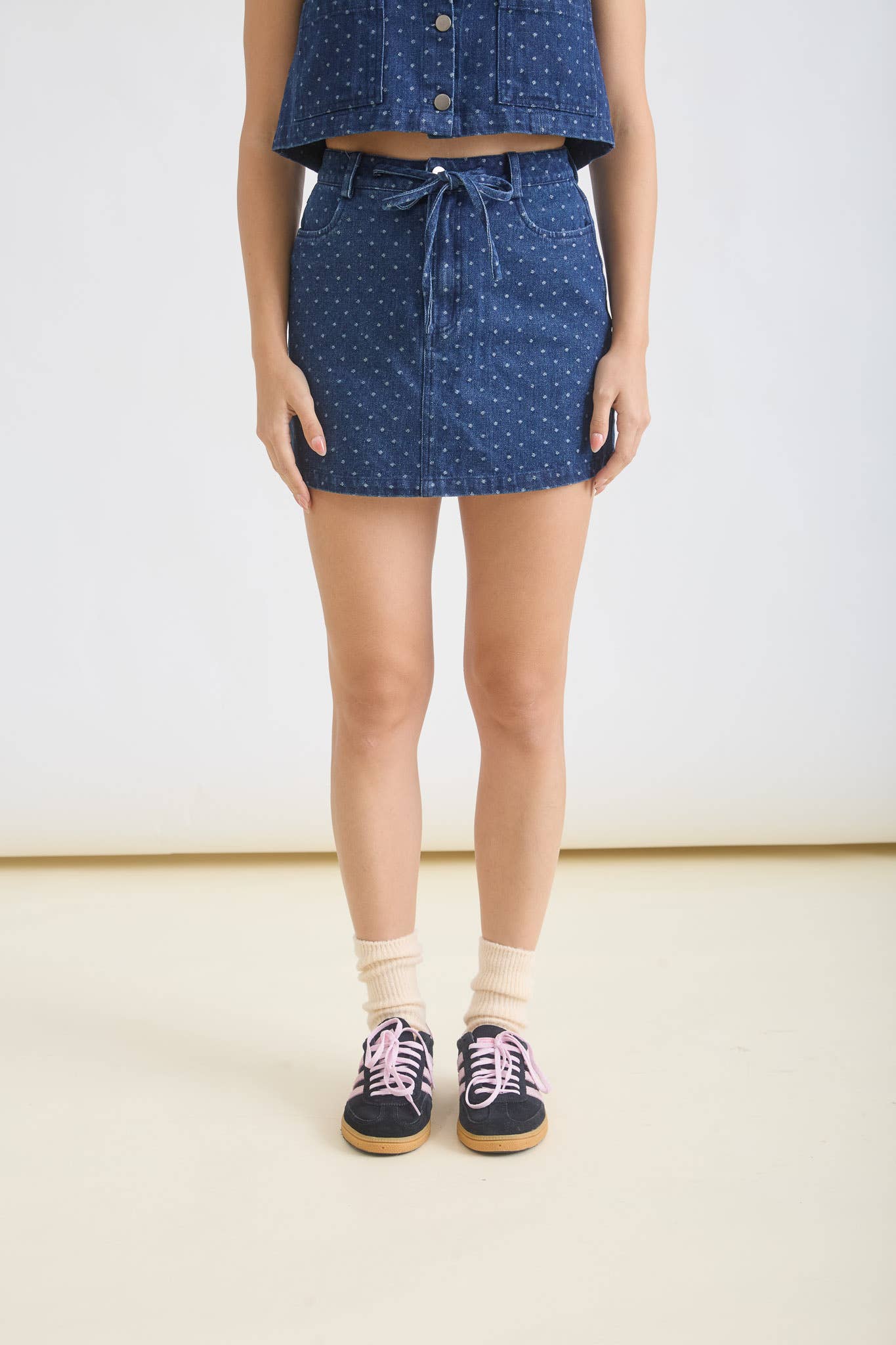 Polka Dot Mini Skirt