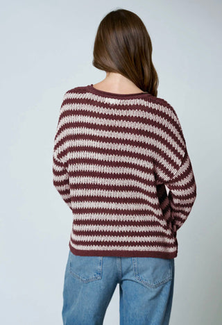 Willow Woven Sweater Burgundy