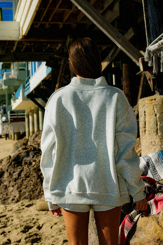 Jesus Embroidered Mock-Neck Sweatshirt