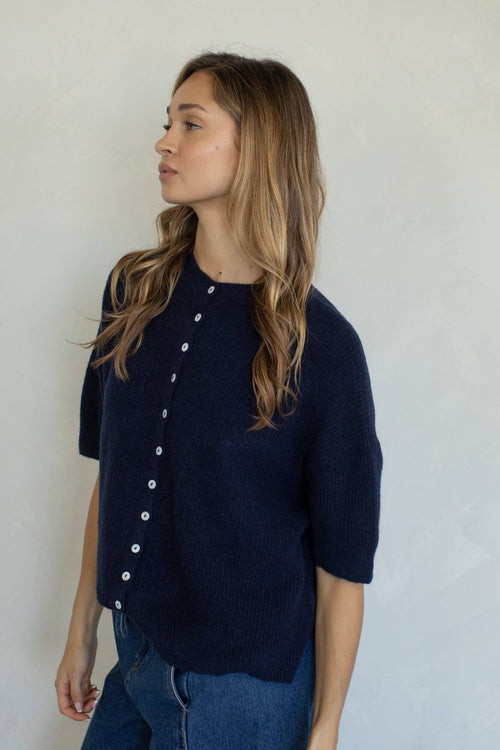 Cherie Cardigan: Tomato Red