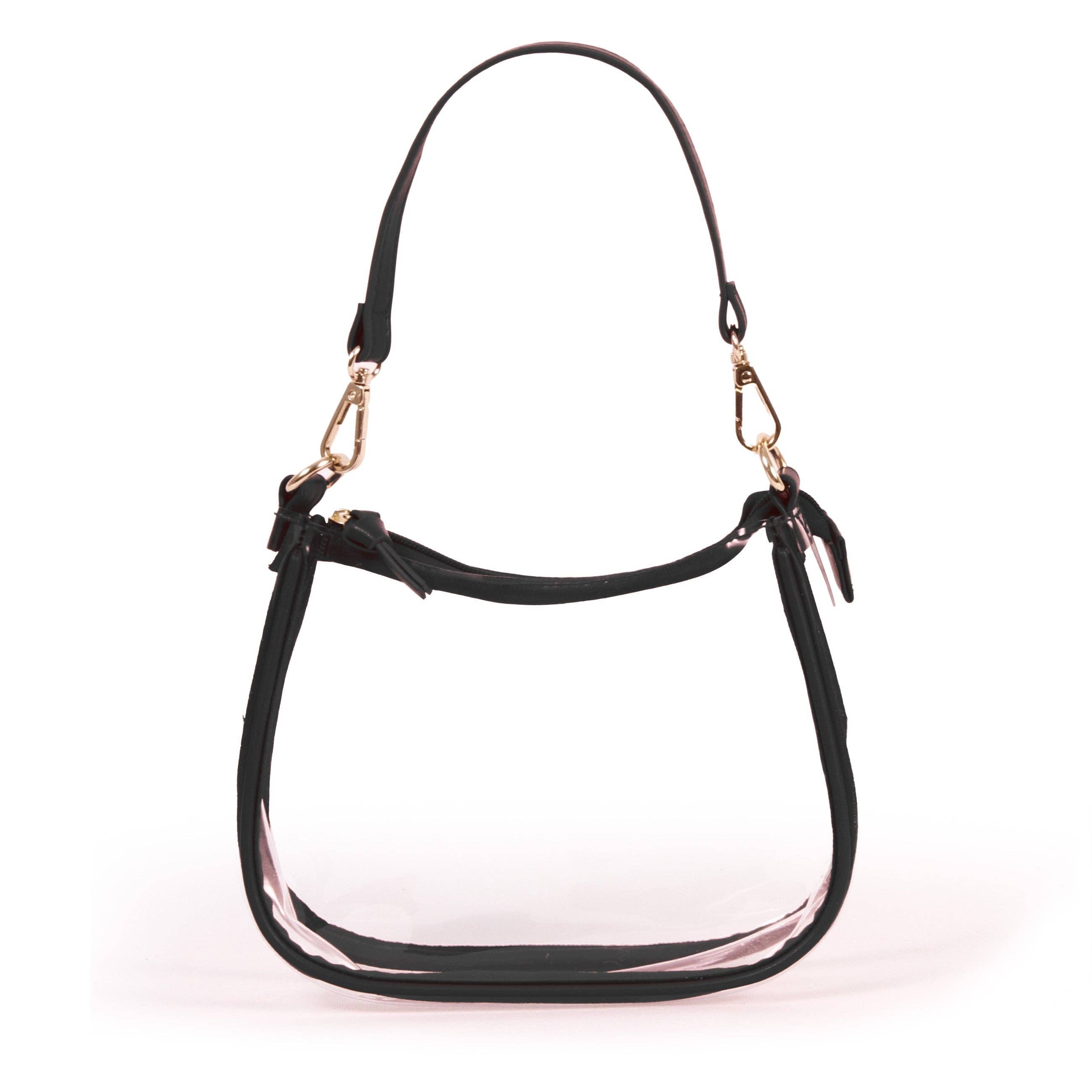 The Clara Clear Purse Black