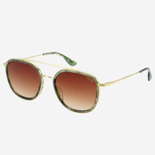 Weston Acetate Round Unisex Sunglasses : Emerald