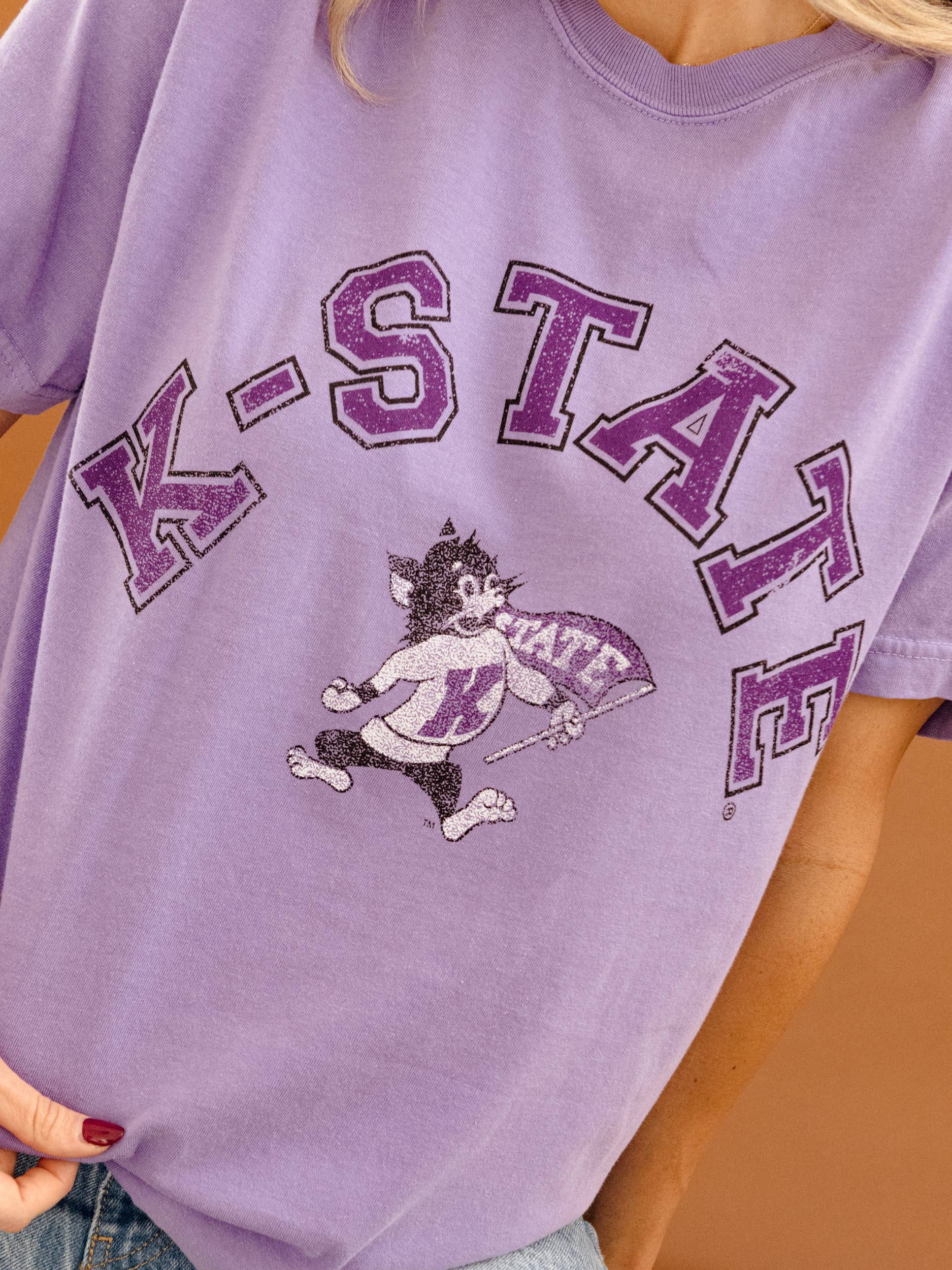 Kansas State University Wildcats Mega Arch Violet CC Tee