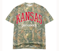 KU Kansas Jayhawks Filled Gault Camouflage Tee