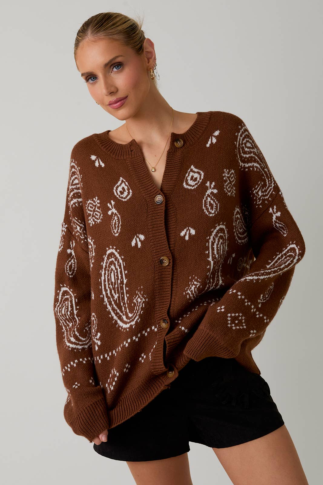 Brown Sugar Bloom Cardigan