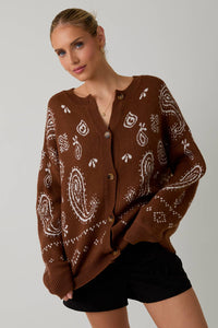 Brown Sugar Bloom Cardigan