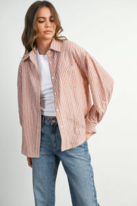 Beth button Up Brick