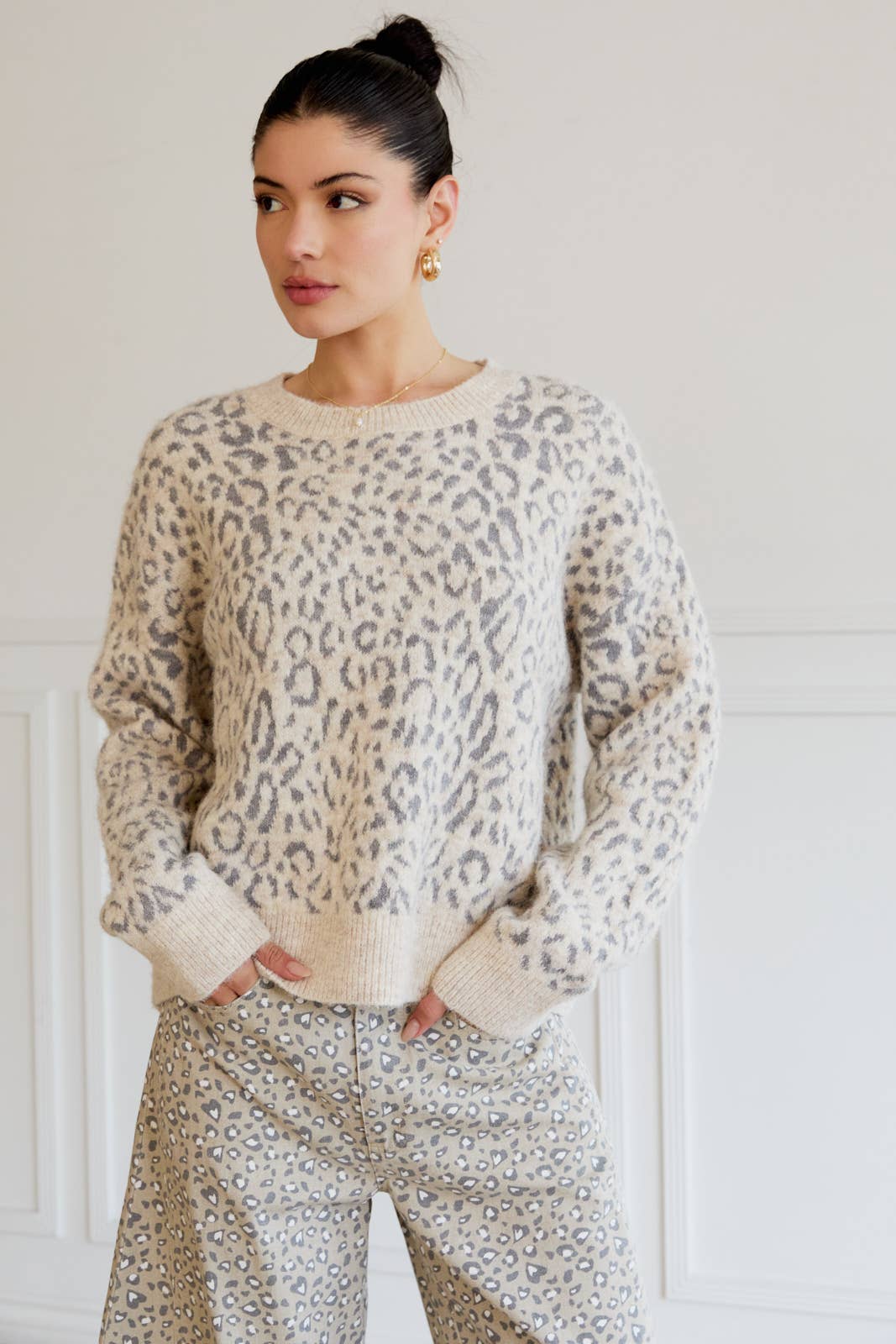 Snow Leopard Sweater