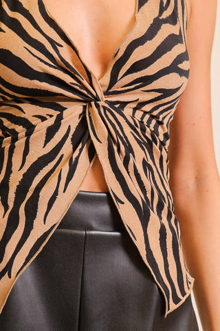 Desert Mirage Tiger Print Halter