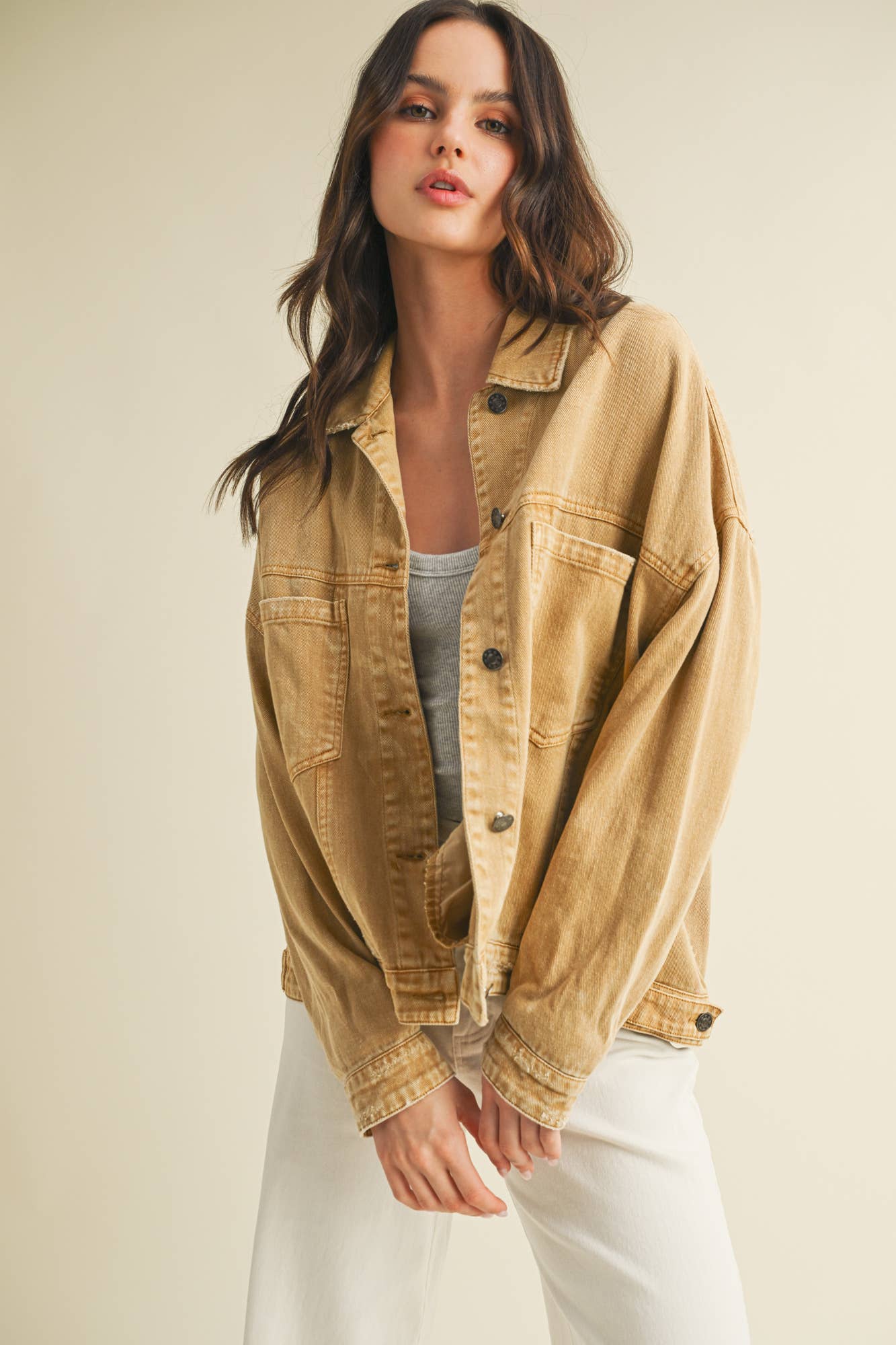Backstory Denim Jacket Golden Rod