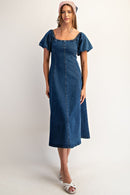 Dallas Denim Midi