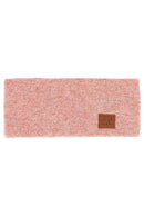 C.C Heather Knit Plain Head Wrap: Bubble Berry