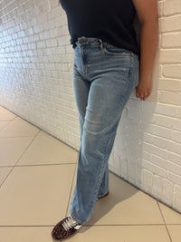 Ella Mid Rise Wide Straight