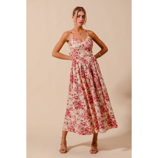 Rosé Garden Bow Dress