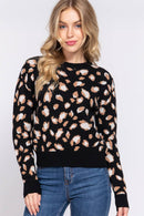 Lila Leopard Sweater