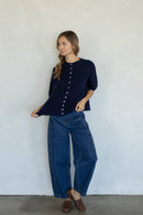 Cherie Cardigan: Tomato Red