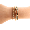6MM Gold Beaded Bracelet: Standard 6.75 inch
