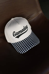 Gameday Gingham print hat 