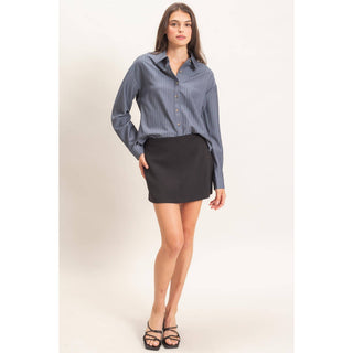 Sleek & Simple Stretch Knit Mini Skort