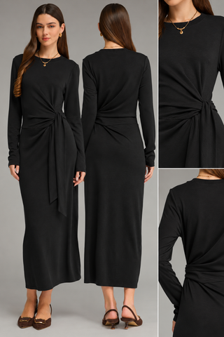 Sloane Tie Waist Maxi Dress