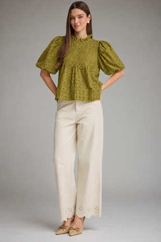 Astoria Eyelet Top