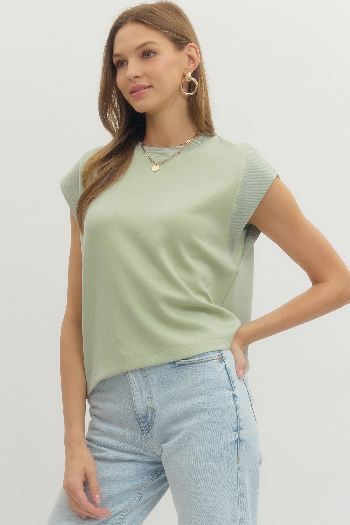 First Crush Top Sage