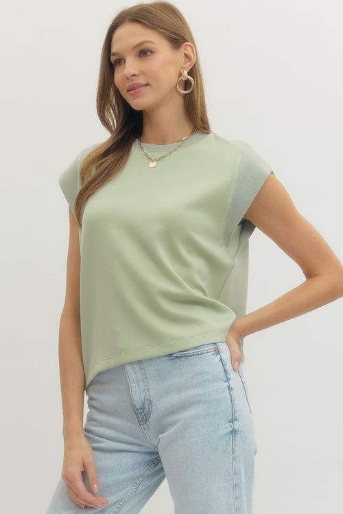 First Crush Top Sage