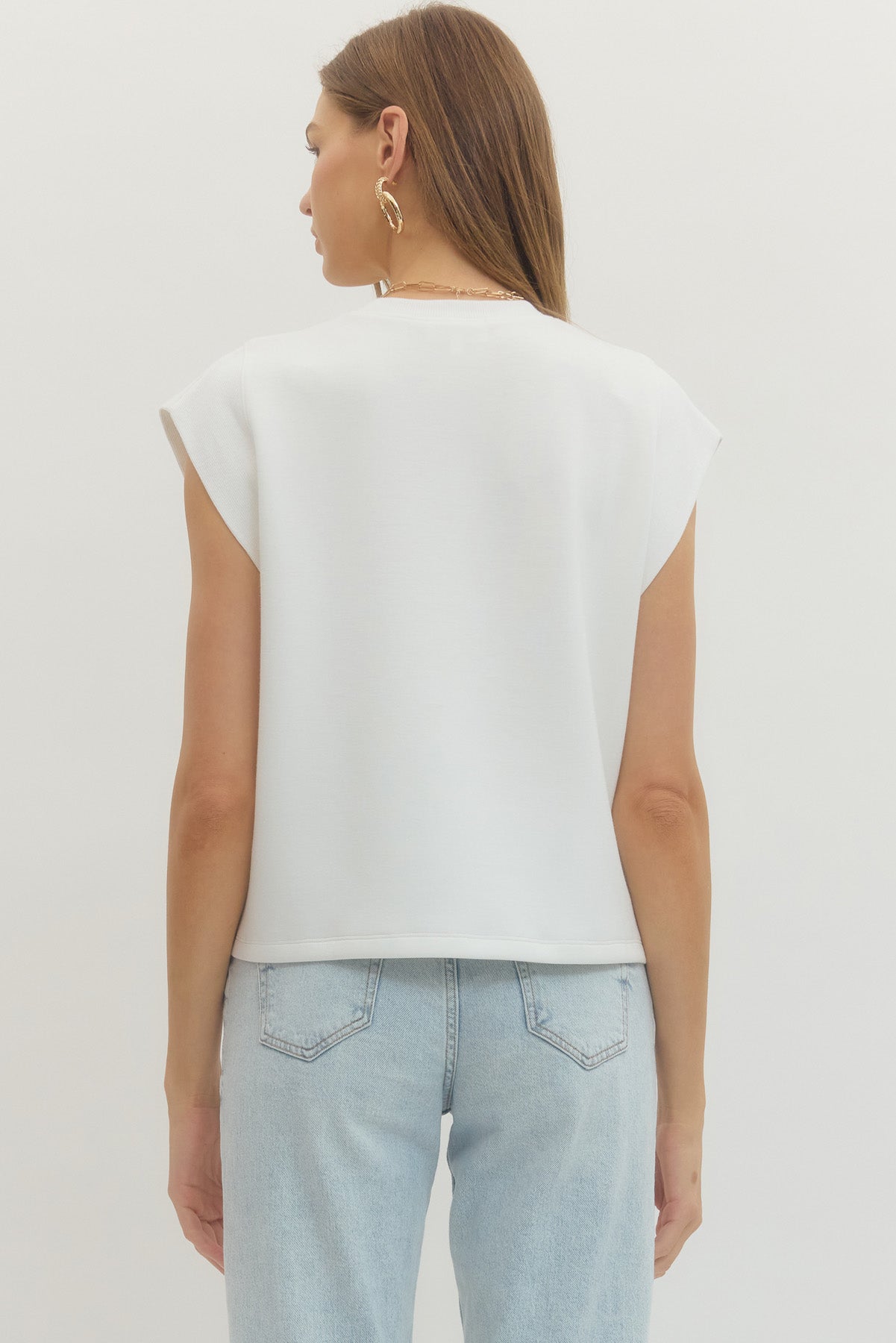 First Crush Top Off White