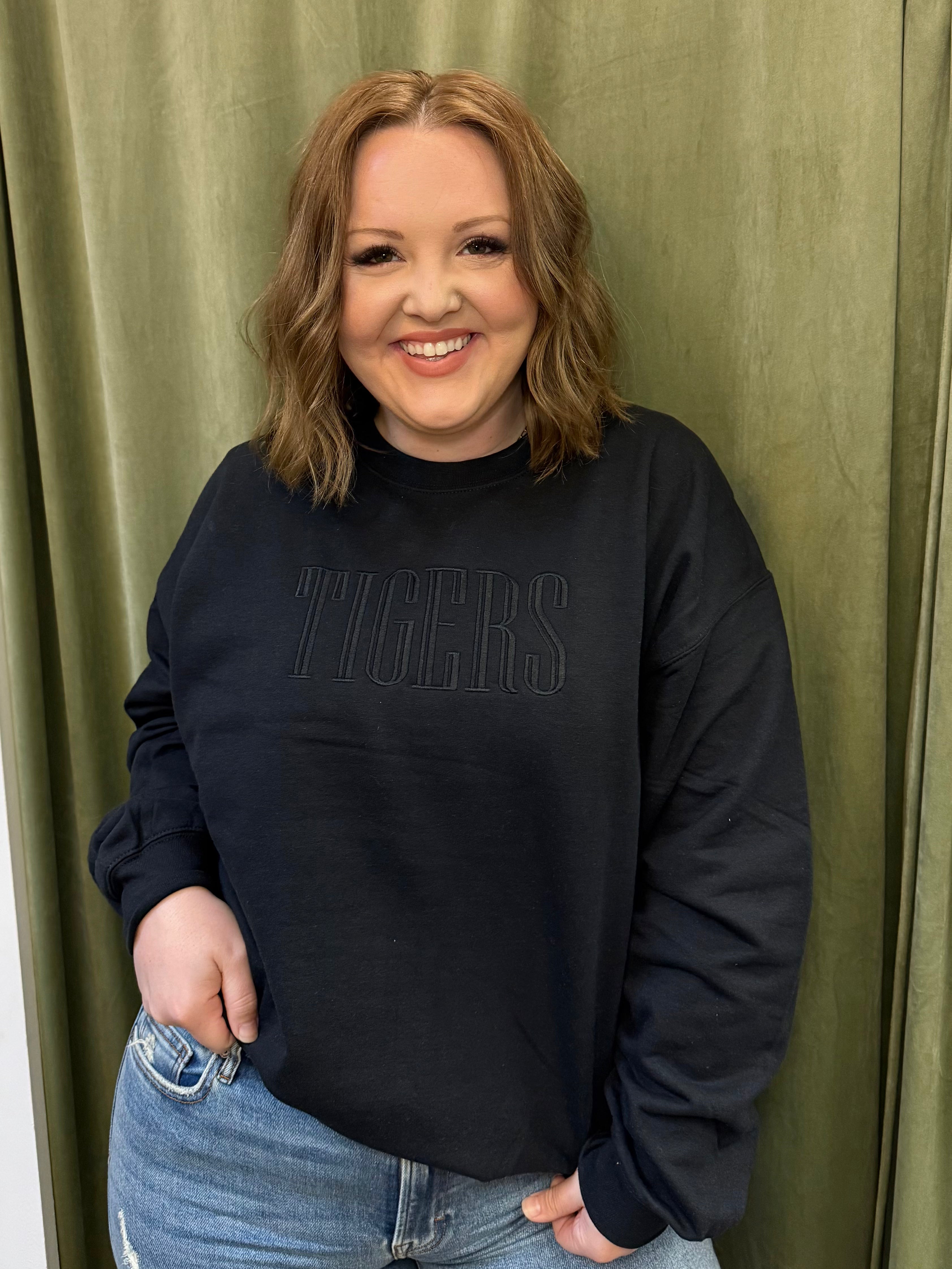 Tigers Tonal Black Sweatshirt