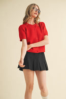 Sweet Talk Cardigan Red