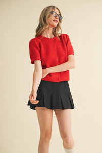 Sweet Talk Cardigan Red