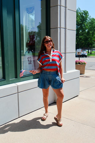 Stars & Stripes Social Polo