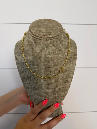 Hart Designs | Gold Beaded Waterproof Necklace