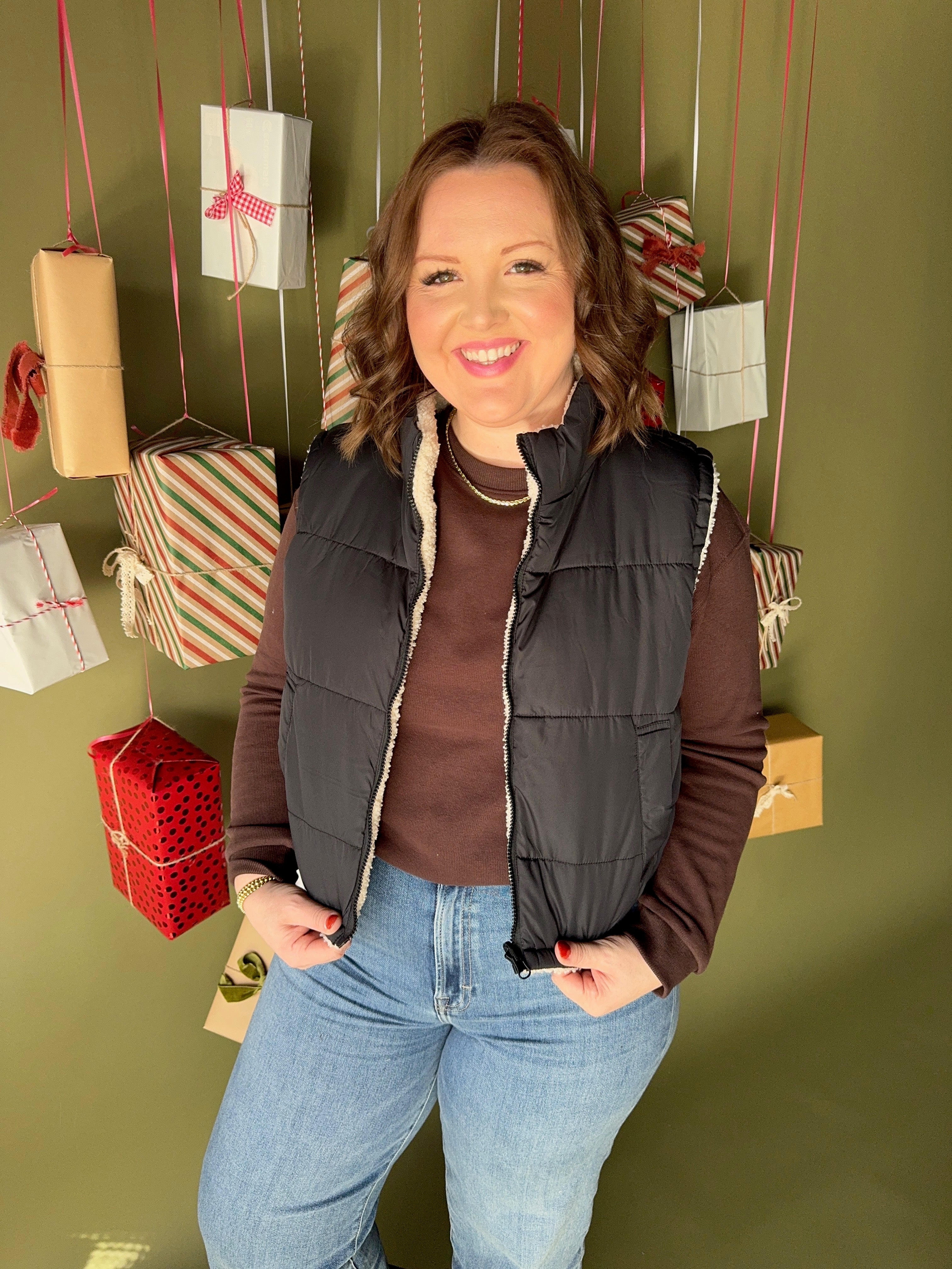 Double Take Vest Black *reversible*