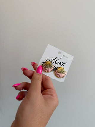 Hart Design | Pink Shell Studs