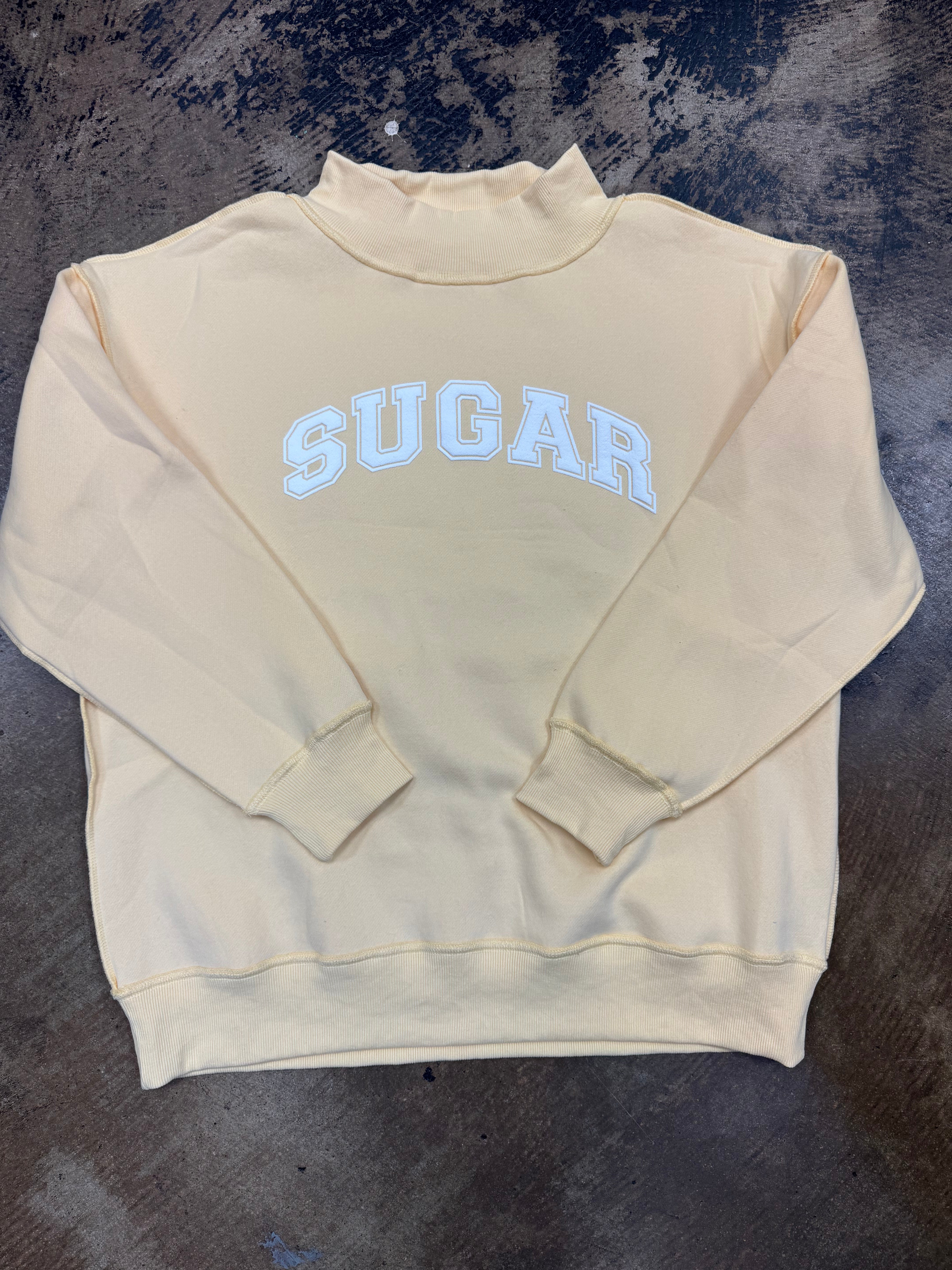 Sugar Mock Neck Sweatshirt Butter