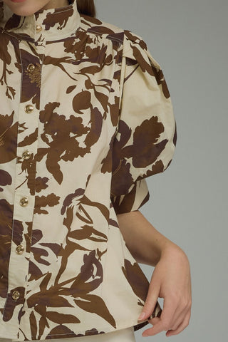 Fall in Bloom Button-Up Top