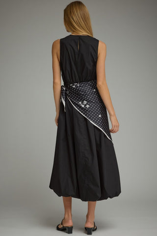 Monroe Scarf Overlay Midi Dress