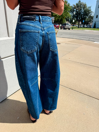 Just Black Denim | Classic Barrel Jean Dark
