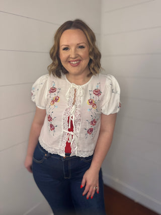 Emily Embroidered Top