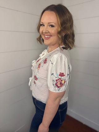 Emily Embroidered Top
