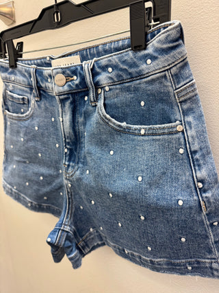 Risen | Firecracker Dot Denim Shorts