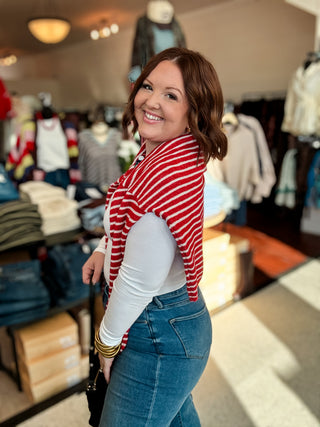 Parker Cardigan Red