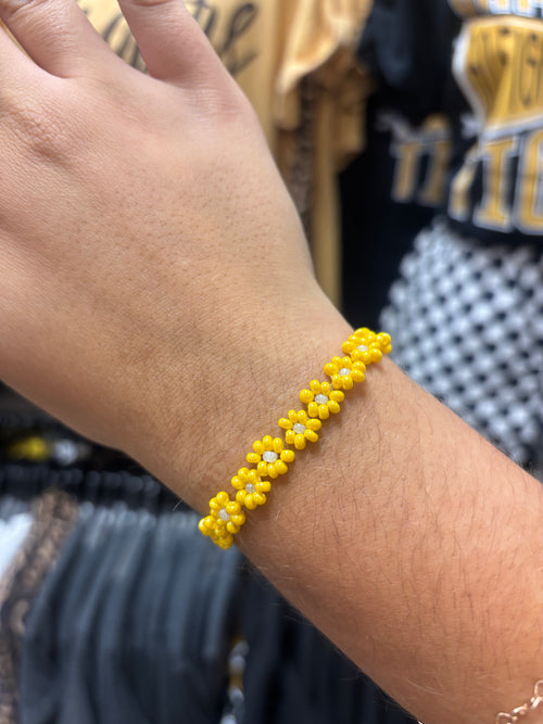 Yellow Flower Power Bracelet