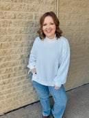 Cloudburst Mock Neck Off White