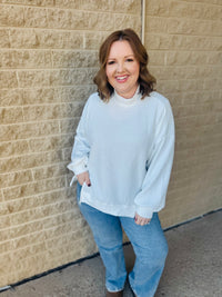 Cloudburst Mock Neck Off White