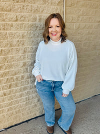 Cloudburst Mock Neck Off White