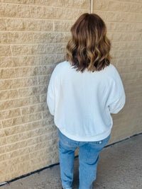 Cloudburst Mock Neck Off White