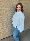 Cloudburst Mock Neck Off White