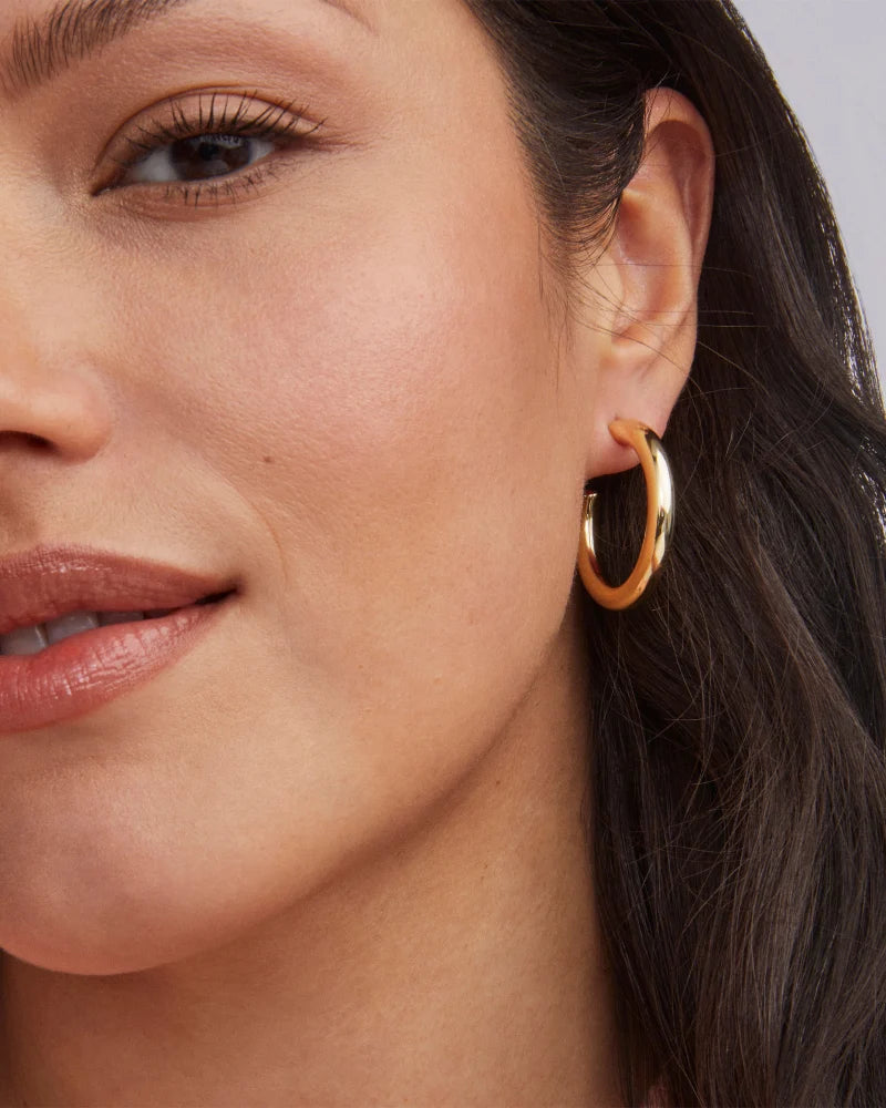 Colette Hoop Earrings in Gold